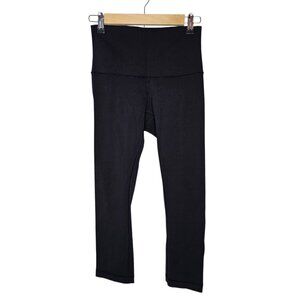 Lululemon Align High-Rise Crop Black Leggings Yoga Athleisure Stretch Size 6